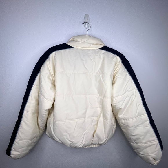 Kool! Italian Puffer Jacket White Milan Designer Winter Women’s Medium EUC - Picture 9 of 16